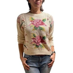 Vintage Floral Avon Sweater